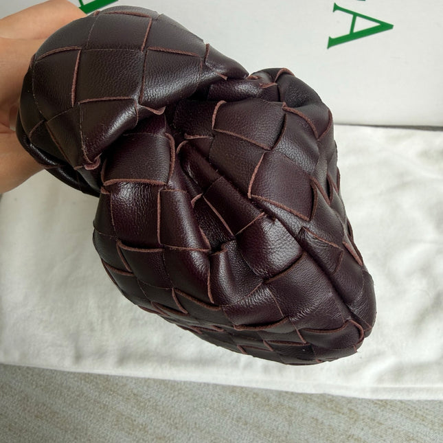 Bottega Veneta Jodie Mini Dark Burgundy Wine Leather