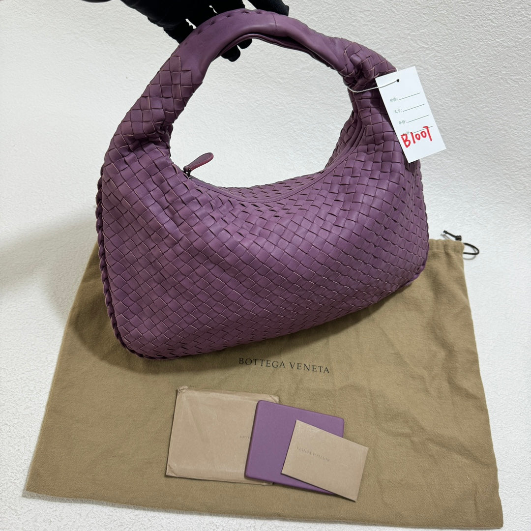 Bottega Veneta Hobo Bag Lambskin leather Lilac Lavender Purple Medium 40cm