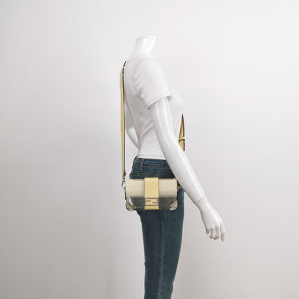 Sold Fendi Baguette Mini Box Yellow/Clear Acrylic Plexiglass and Leather Crossbody Bag