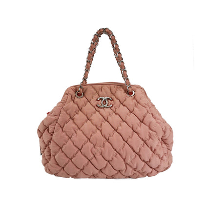 Chanel Bubble Chain Striped Quilted Flap Bag Red/White Tote-Luxbags