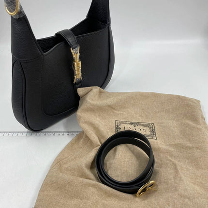 Gucci Jackie 1961 Black Pebbled Leather Bag Small