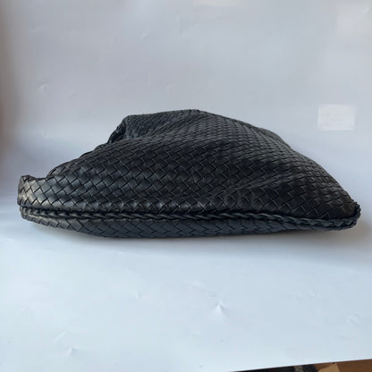 Bottega Veneta Veneta Hobo Maxi Black Leather 51cm