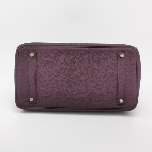 Hermès Birkin 35 Torillon Clemence Leather N5 Cassis Violet Palladium Hardware 2011