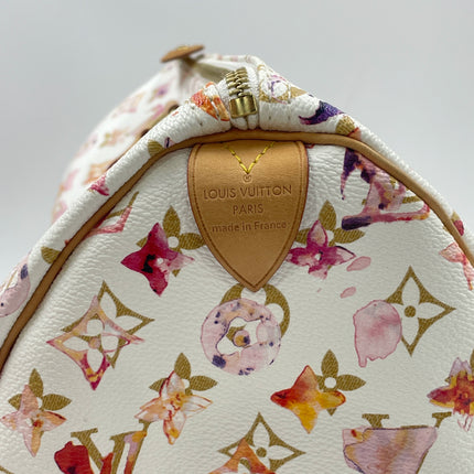 Louis Vuitton Speedy 35 Monogram Watercolor Pink Handbag Richard Prince 2008