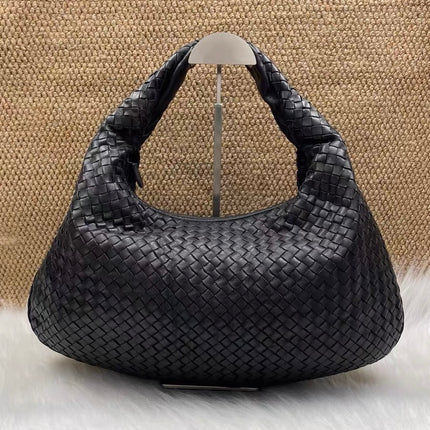 Bottega Veneta Veneta Hobo Black Leather Bag Large 48cm