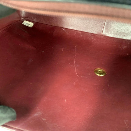 Chanel 1996 Vintage Classic Maxi Flap Black Lambskin Leather Giant CC 24 Gold Hardware