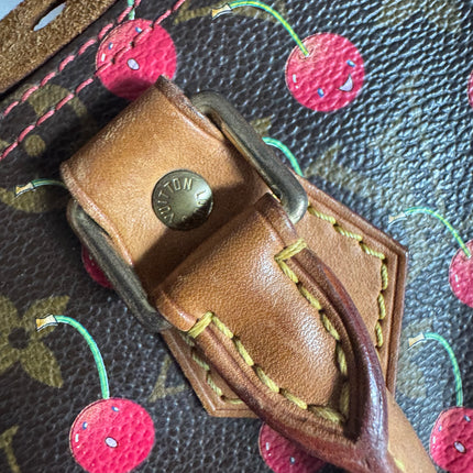 Sac bandoulière Louis Vuitton x Takashi Murakami Speedy 25 Cerises en Monogram