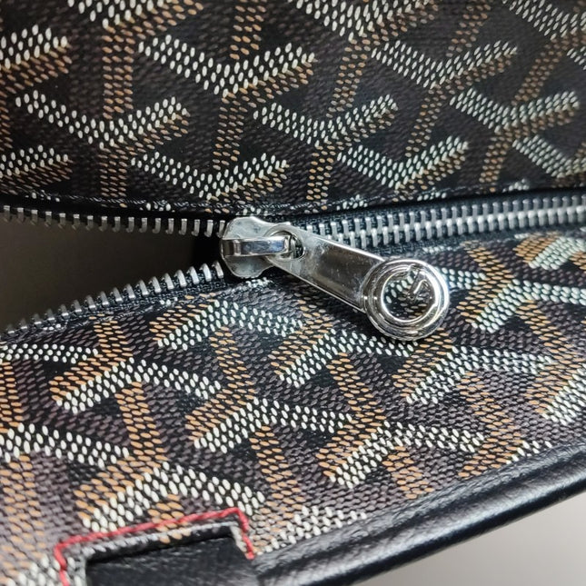 Goyard Artois GM Large Black French Bulldog Reinforced Corners and Zipper