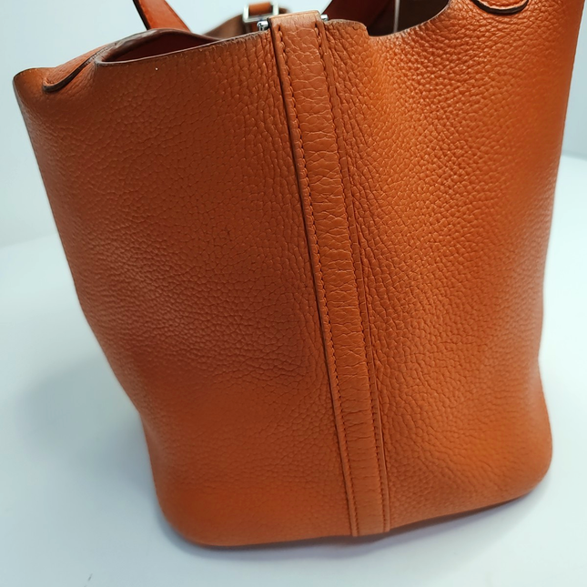 Hermes Picotin 22 Orange Clemence Taurillon Leather 2009