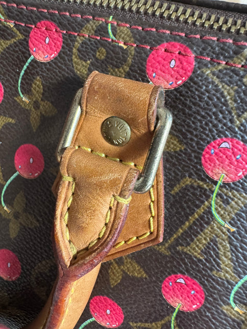 Sac bandoulière Louis Vuitton x Takashi Murakami Speedy 25 Cerises en Monogram