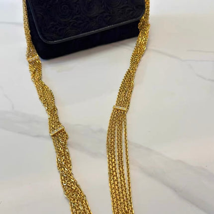 Chanel vintage Black Rose Knitted Fabric Gold Chain Flap Crossbody Bag