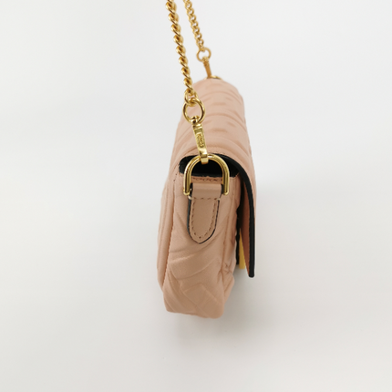Sold Fendi Baguette Mini Light Pink Nappa Leather Crossbody Bag