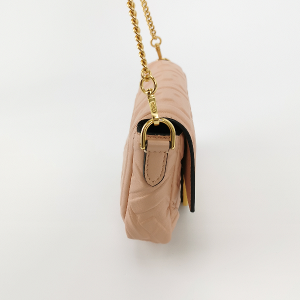 Sold Fendi Baguette Mini Light Pink Nappa Leather Crossbody Bag