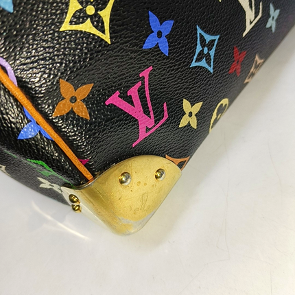 Louis Vuitton x Takashi Murakami Speedy 30 Lock Black Multicolor