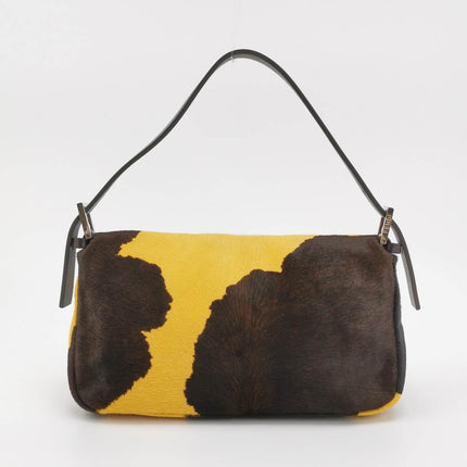 Sold Fendi Baguette Pony hair in cow print yellow