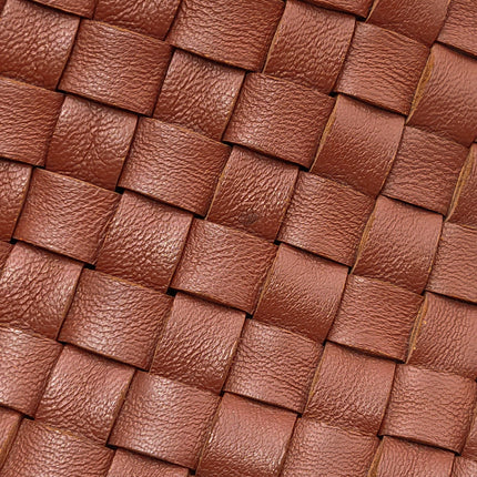 Bottega Veneta Cabat Large Intreccio Leather Tote Bag Brick Red 41cm