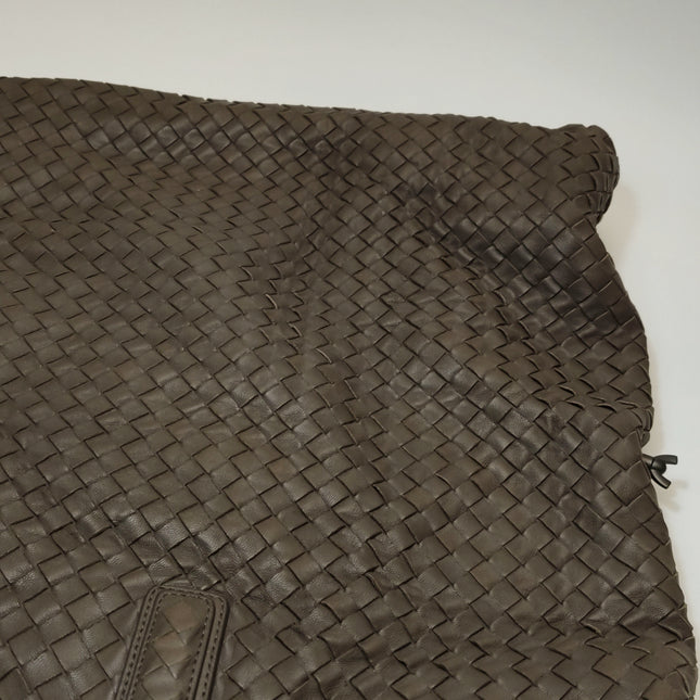 Bottega Veneta Maxi Convertible Tote Dark Chocolate Brown Leather 50cm