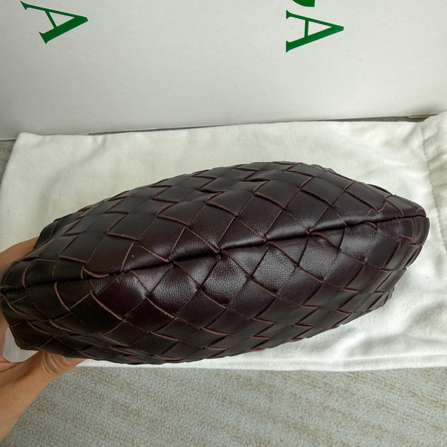 Bottega Veneta Jodie Mini Dark Burgundy Wine Leather