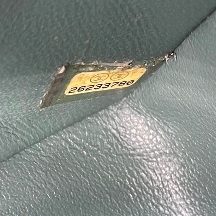 Chanel Classic Flap Mini Rectangular 2019 Green Lambskin Leather Silver Hardware