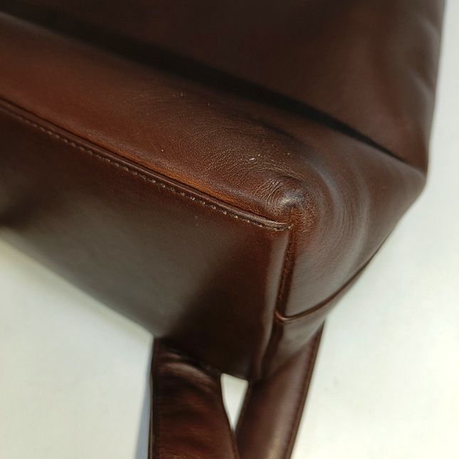 Chanel Vintage Backpack Tan Brown Calfskin Leather