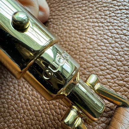 Gucci Jackie 1961 Caramel Tan Large Shoulder Bag with Strap