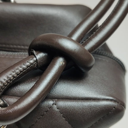 Chanel Cambon Medium Shoulder Bag Chocolate Brown Calfskin Leather Double Strap