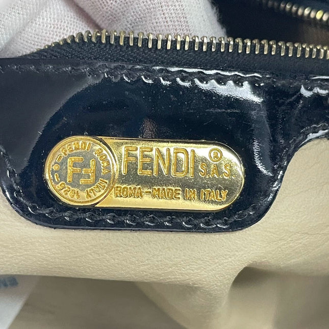 Sold Fendi Baguette Black Patent Leather with Gold Hardware
