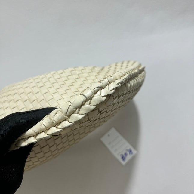 Sold Bottega Veneta Hobo Bag Large Leather Milk White 47cm