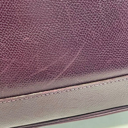Hermès Trim 31 Purple Raisin Epsom Leather Shoulder Bag