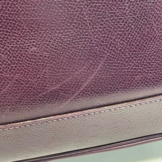 Hermès Trim 31 Purple Raisin Epsom Leather Shoulder Bag