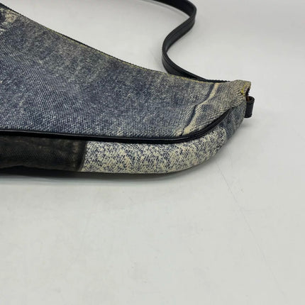 Dior Saddle Classic Mini Denim Jeans Patchwork Zipper Opening Handbag