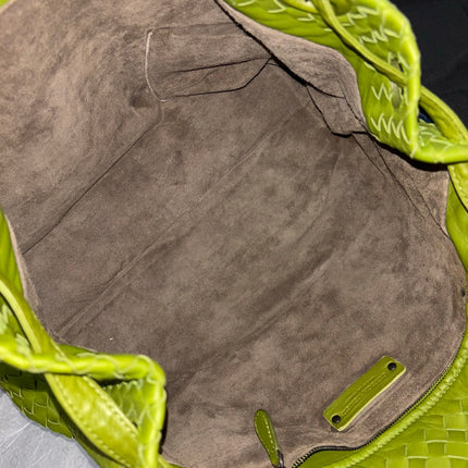 Bottega Veneta Garda Avocado Green Intrecciato Nappa Leather Large 33cm