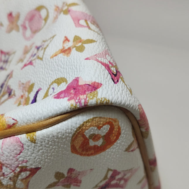 Louis Vuitton Speedy 35 Monogram Watercolor Pink Handbag Richard Prince 2008