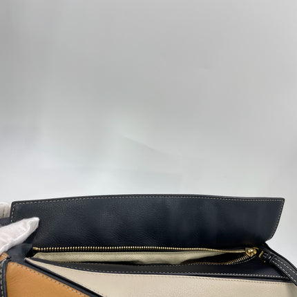 Loewe Puzzle Medium Tricolor Black Yellow Calfskin leather bag