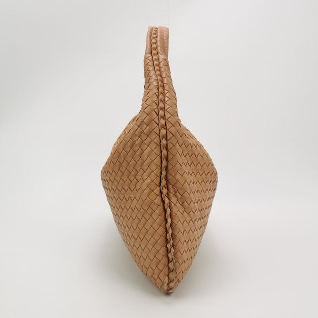 Bottega Veneta Veneta Hobo Beige Almond Brown 47cm