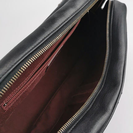 Chanel 2013 Paris-Edinburgh Large Black Flap Calfskin Leather Shoulder Bag