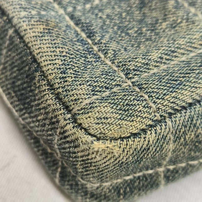 Sold Vintage Chanel East West Denim Shoulder Bag