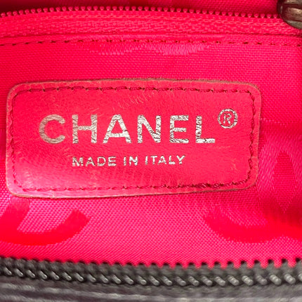 Chanel Cambon Multi-pocket Ligne Reporter Bag Medium Black Calfskin Leather