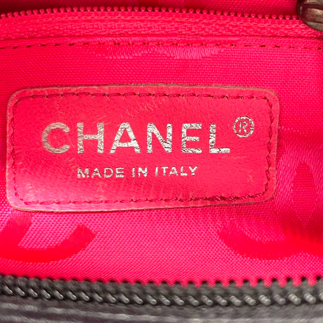 Chanel Cambon Multi-pocket Ligne Reporter Bag Medium Black Calfskin Leather