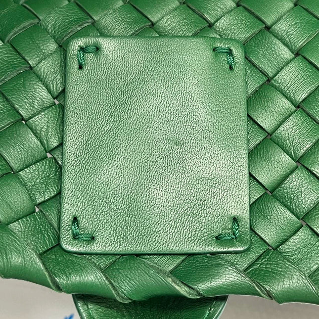 Sold Bottega Veneta Cabat Large Intreccio Leather Tote Bag Dark Green with Pouch 40cm