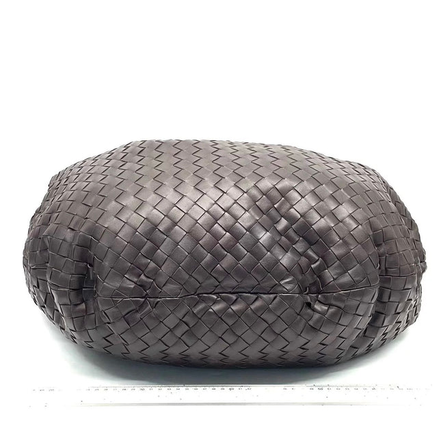 Bottega Veneta Jodie Maxi Lambskin Leather Chocolate Brown 70cm