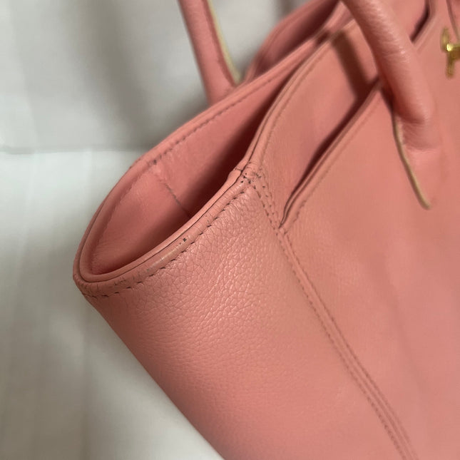 Chanel Cerf Executive Medium Pink Leather Handbag 35cm