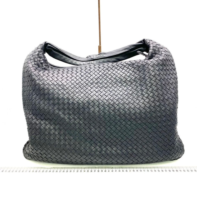 Bottega Veneta Veneta Hobo Maxi Black Leather 52-54cm