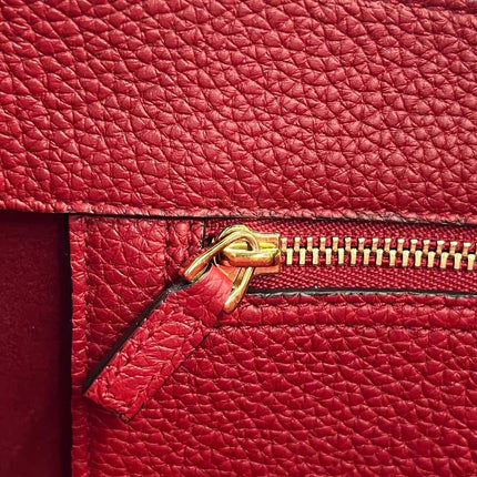 Gucci Jackie 1961 Medium Red Graind Leather Gold Hardware