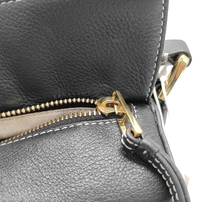 Loewe Puzzle Small Tricolor Caramel Sand Black Crossbody Bag