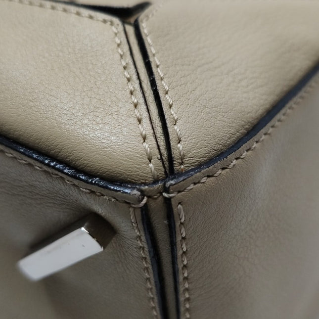 Loewe Puzzle Medium Sand Beige Calfskin Leather Bag