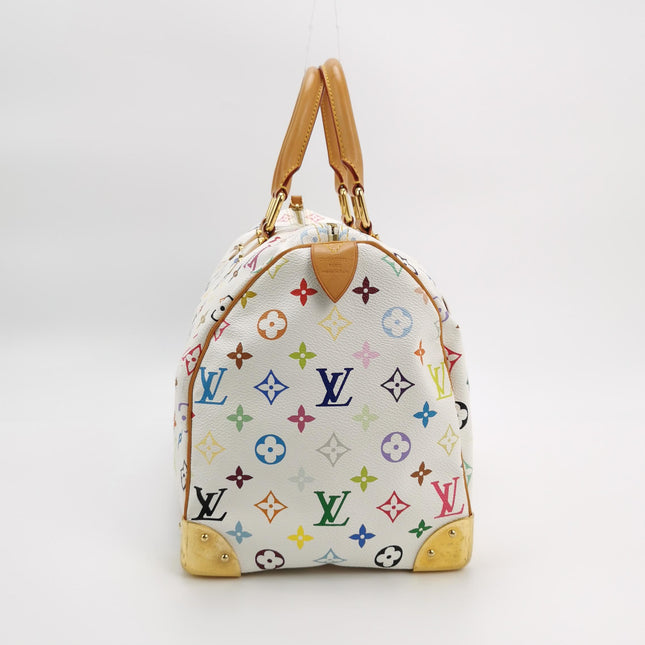 Louis Vuitton x Takashi Murakami Speedy 40 White Multicolor
