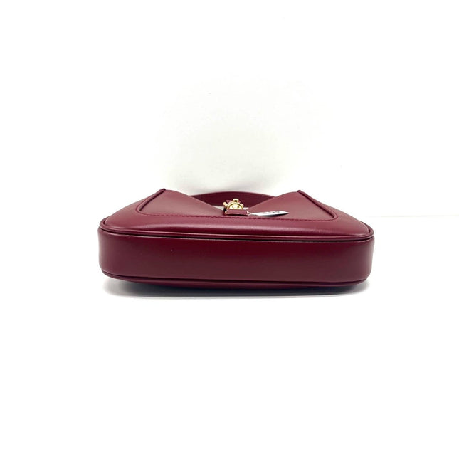 Gucci Jackie 1961 Mini Red Burgundy Leather Bag