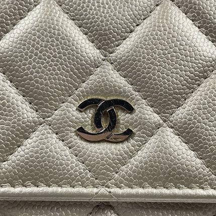 Sold Chanel Wallet On Chains WOC Timeless/ Classic Gold Caviar Leather