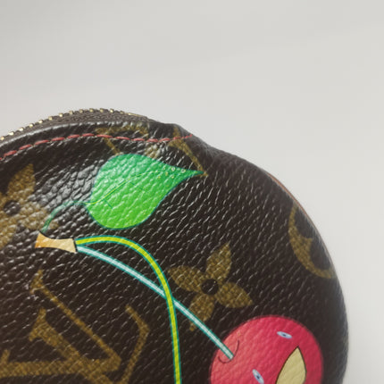 Louis Vuitton x Takashi Murakami Cherry on Monogram Coin Purse